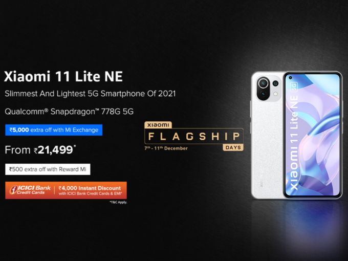 Xiaomi 11 Lite NE 5G offer
