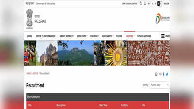 पालघर जिल्हाधिकारी कार्यालयात भरती, जाणून घ्या तपशील
