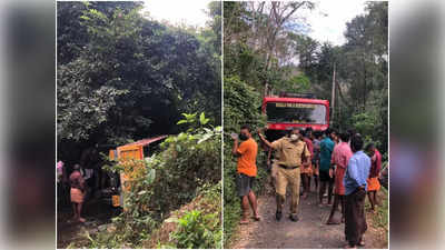 സിമന്‍റ് കട്ടയുമായി വന്ന ലോറി റോഡിൻ്റെ വശം ഇടിഞ്ഞ് തോട്ടിലേക്ക് മറിഞ്ഞു; തൊഴിലാളിക്ക് ദാരുണാന്ത്യം