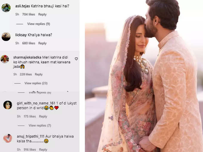 Fans Commented on vicky kaushal post