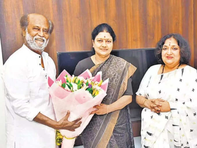 sasikala rajinikanth meet