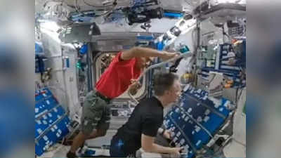 अंतराळात केस कसे कापतात? स्पेसमधील सलूनचा Video एकदा पाहाच