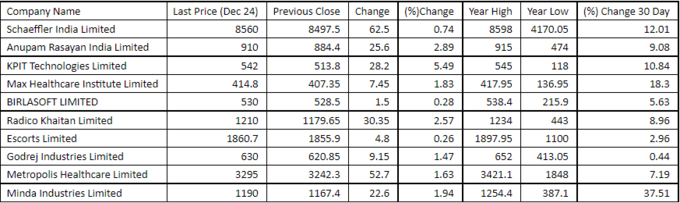 Mid Cap Small Cap Stocks