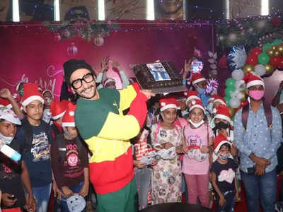 रणवीर सिंह ने NGO के बच्चों के साथ देखी 83, ऐक्टर ने केक काटकर मनाया क्रिसमस