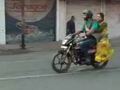 इंदौर में जिस बाइक से विक्की कौशल ने सारा अली खान को घुमाया, उस पर स्कूटी का नंबर, बढ़ सकती हैं मुश्किलें