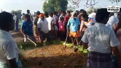 திருமங்கலம் அருகே ஆண்கள் மட்டும் பங்கேற்கும் அசைவ திருவிழா ; 7 ஆயிரத்துக்கும் மேற்பட்ட ஆண்கள் பங்கேற்பு!