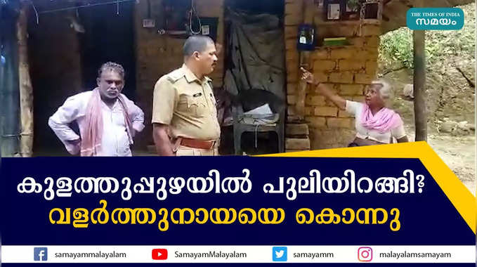 കുളത്തുപ്പുഴയില്‍ പുലിയിറങ്ങി? വളര്‍ത്തുനായയെ കൊന്നു