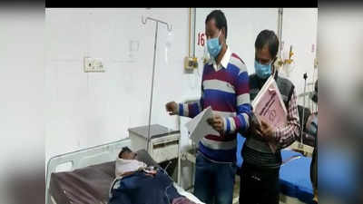 Kannauj News: कन्नौज में एक्सप्रेसवे पर बस पलटने से भीषण हादसा, 43 लोग हुए घायल‚ मेडिकल कालेज में कराया गया