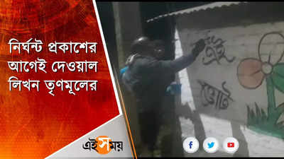 নির্ঘন্ট প্রকাশের আগেই দেওয়াল লিখন তৃণমূলের