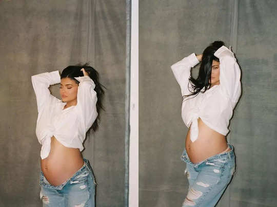 काइली जेनर ने दिखाया अपना बेबी बंप, पैंट का बटन खोलकर शेयर कीं तस्वीरें 