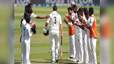 जेंटलमेंस गेम: विदाई टेस्ट में टेलर को गार्ड ऑफ ऑनर, बांग्लादेशी खिलाड़ियों ने जीता दिल
