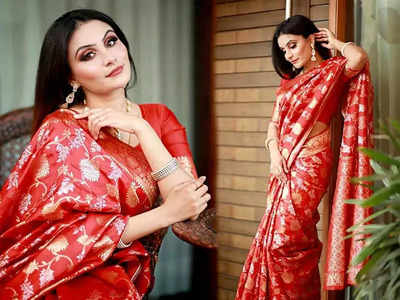 या Red Silk Saree मुळे तुम्हाला मिळेल सुंदर आणि आकर्षक लूक, किंमत आहे 500 रूपयांपेक्षाही कमी