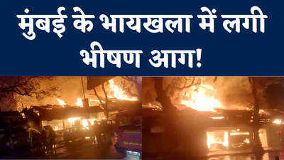 Mumbai Fire News: मुंबई के मुस्तफा बाग में सोमवार की सुबह लगी भीषण आग, बांस का गोदाम हुआ खाक