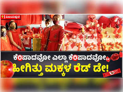 ವಿಜಯಪುರದ ರವೀಂದ್ರನಾಥ ಠಾಗೋರ್ ಪ್ರಾಥಮಿಕ ಶಾಲೆಯಲ್ಲಿ ರೆಡ್ ಡೇ ಆಚರಣೆ!