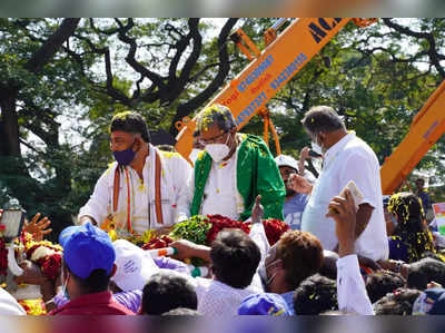 ಪಾದಯಾತ್ರೆ ಇಂದು ಕ್ಲೈಮ್ಯಾಕ್ಸ್‌ ಹಂತ ತಲುಪುವ ಸಾಧ್ಯತೆ; 8 ಜಿಲ್ಲೆಗಳಲ್ಲಿ ಸಾರ್ವಜನಿಕ ಸಂಚಾರ ನಿರ್ಬಂಧ