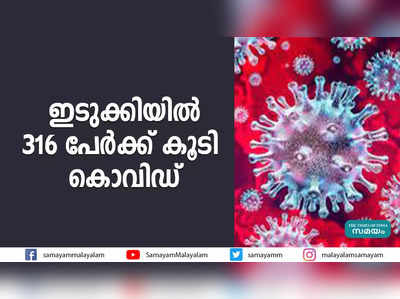 ഇടുക്കിയിൽ 316 പേർക്ക് കൂടി കൊവിഡ്