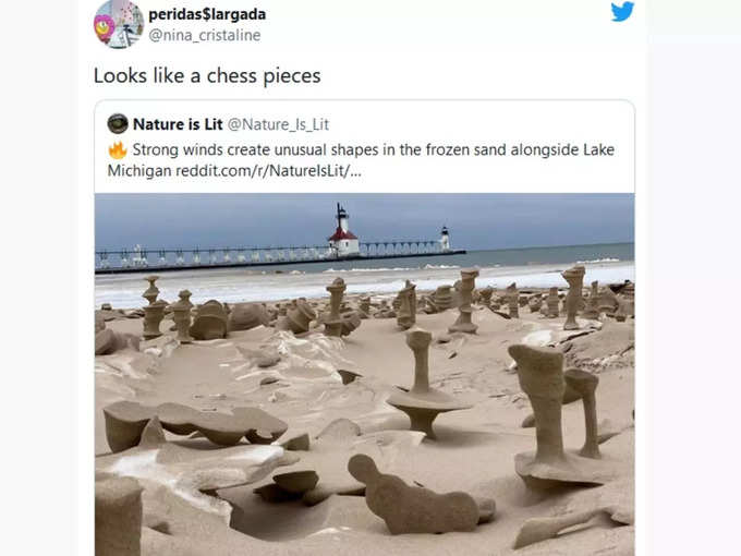 रेत से बने शतरंज के प्यादे?