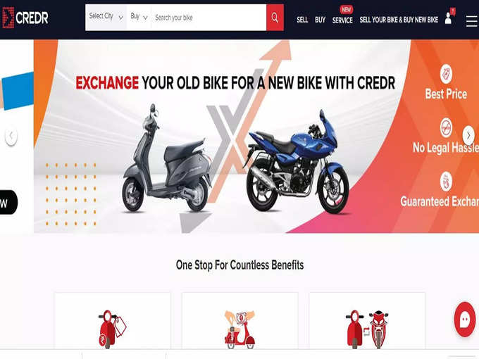 Used Two wheeler Brand CredR Showroom in delhi 2