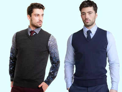 ऑफिस वेयर के लिए बेस्ट हैं ये स्टाइलिश स्लीवलेस हाफ Mens Sweaters, कंफर्ट के साथ देंगे शानदार आउटफिट