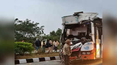 జడ్చర్లలో ఆర్టీసీ బస్సు ప్రమాదం.. డ్రైవర్ మృతి 