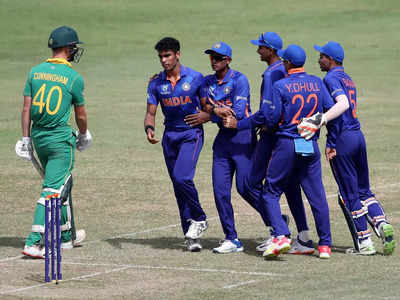 ICC 19 WC 2022 : विकी का पंजा और राज का चौका, भारत ने पहले मैच में दक्षिण अफ्रीका को पीटा