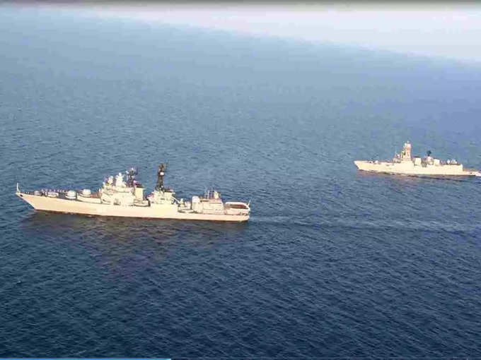 Indian anvy and russian navy