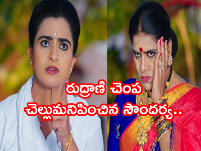 Karthika Deepam జనవరి 18 ఎపిసోడ్: సౌందర్య ఆవేశానికి రుద్రాణి బలి.. పిల్లి గడ్డం మొత్తం చెప్పేశాడు