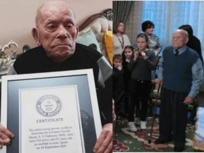 स्‍पेन में 112 साल की अवस्‍था में दुनिया के सबसे उम्रदराज व्यक्ति का निधन