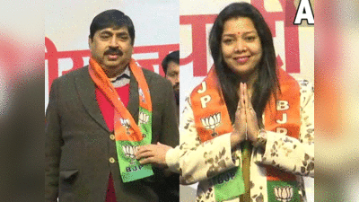 UP Election: कांग्रेस की पोस्टर गर्ल प्रियंका मौर्य ने ज्वाइन की भाजपा, मुलायम के साढ़ू प्रमोद गुप्ता भी आए साथ