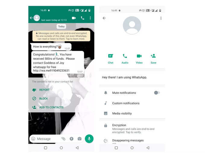 whatsapp fake message