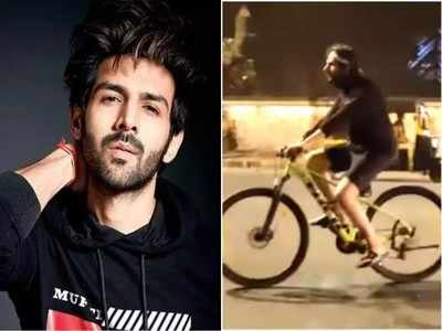 Kartik Aryan Video- महागड्या गाड्या सोडून कार्तिक आर्यनने निवडली सायकल, चाहते म्हणाले तुझ्या..