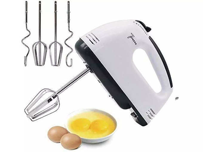 Shree Mart 260 Watt Hand Mixer Hand Blender with 4 Pieces Stainless Blender, Bitter for Cake/Cream Mix, Food Blender, Beater for Kitchen || Beater for Cake...