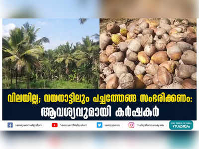 വിലയില്ല; വയനാട്ടിലും പച്ചത്തേങ്ങ സംഭരിക്കണം: ആവശ്യവുമായി കര്‍ഷകര്‍