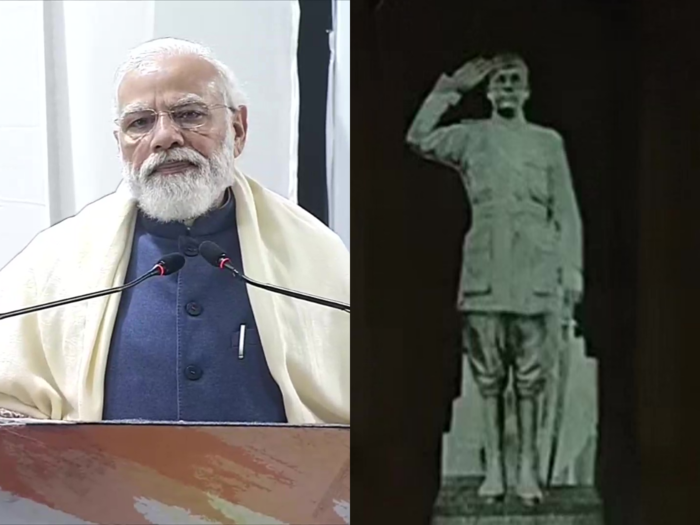 Netaji Jayanti 2022 : पीएम मोदी ने किया नेताजी की होलोग्राम प्रतिमा का अनावरण, कहा- ऐतिहासिक दिन