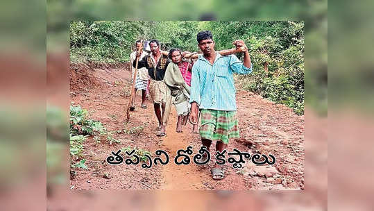 కొండల్లో చలికి వణుకుతూ.. నిండు గర్భిణీ, 12 కి.మీ డోలీపైనే.. 