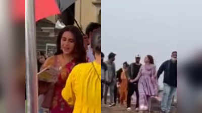 Luka Chuppi-2 Shooting : महेश्वर में लुकाछिपी-2 की शूटिंग, मेले में टहलते दिखे विक्की कौशल और सारा अली खान