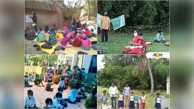 পাড়ায় শিক্ষালয় নিয়ে উচ্ছ্বসিত লকডাউন পাঠশালার রূপকার অশোক রুদ্র