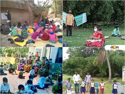 পাড়ায় শিক্ষালয় নিয়ে উচ্ছ্বসিত লকডাউন পাঠশালার রূপকার অশোক রুদ্র