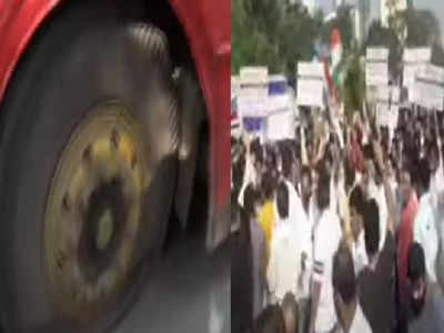 Mumbai:टिपू सुलतानाच्या नावाचा वाद पेटला, भाजप-बजरंग दलाचं आंदोलन; बेस्ट बसेसची हवा काढली