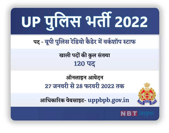 UP पुलिस भर्ती 2022