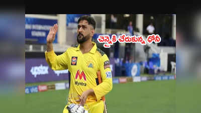 ​IPL 2022 auction: చెన్నైకి చేరుకున్న ధోనీ.. CSK ఫ్రాంఛైజీతో చర్చలు