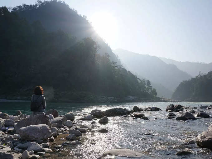 ऋषिकेश में कौड़ियाला बीच - Kaudiyala Beach in Rishikesh