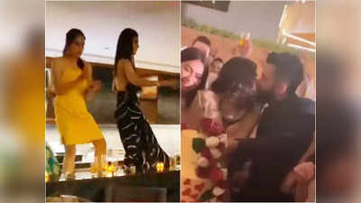 Video: Mouni Roy ने बार काउंटर पर चढ़कर किया डांस, Wedding After Party में सूरज को किया KISS