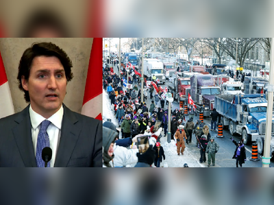 Canada: PM Justin Trudeau પર રોષે ભરાયા ટ્રક ચાલકો, નિવાસસ્થાનને 20 હજાર ટ્રકોએ ઘેર્યું 