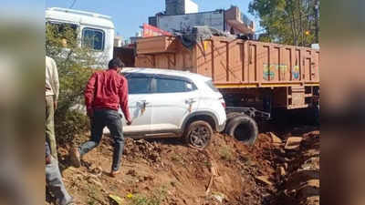 Shivpuri News : नो एंट्री में घुसा ट्रक, कई वाहनों को मारी टक्‍कर, स्कूटर सवार पिता-पुत्र घायल