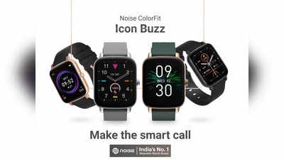 भारत आई Noise ColorFit Icon Buzz smartwatch, एक बार के चार्ज में 7 दिन तक देगी साथ