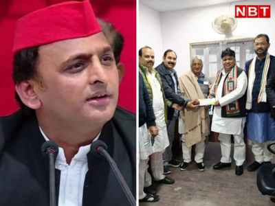 यूपी चुनाव से पहले अखिलेश यादव को बड़ा झटका, पूर्व विधायक ने साइकिल छोड़ थामा हाथ, कांग्रेस ने इंदल कुमार को थमाया टिकट