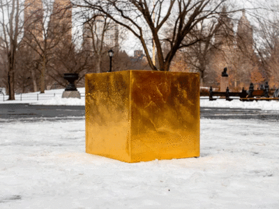 Gold Cube: पार्क में अचानक से दिखा 186 क‍िलो का गोल्‍ड क्‍यूब, फटी की फटी रह गईं आंखें