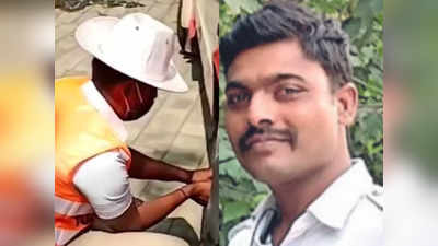 मरीज को था ब्रेन ट्यूमर, एंबुलैंस का टायर हुआ पंचर तो पुलिसकर्मी ने खुद बदल दिया