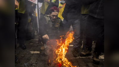 Beijing Winter Olympics: बीजिंग ओलंपिक के खिलाफ तिब्बतियों का जोरदार प्रदर्शन, चीनी दूतावास के बाहर जलाए ड्रैगन के झंडे